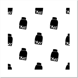 printmaking pattern black and white elements Posters and Art